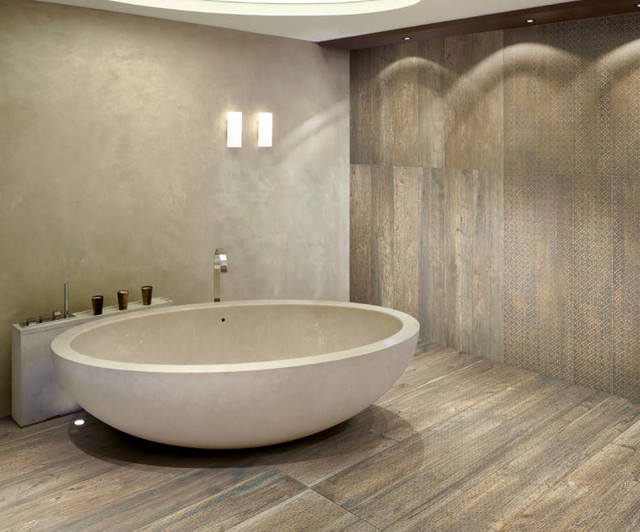 Wood Look Tile Bathrooms
 Wood Look Porcelain Tiles from Refin at Royal Stone & Tile