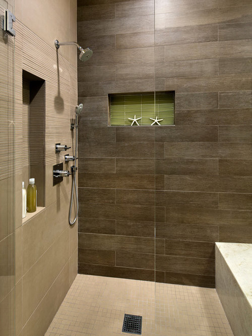 Wood Tile Bathroom
 Wood Tile Shower Home Design Ideas Remodel and