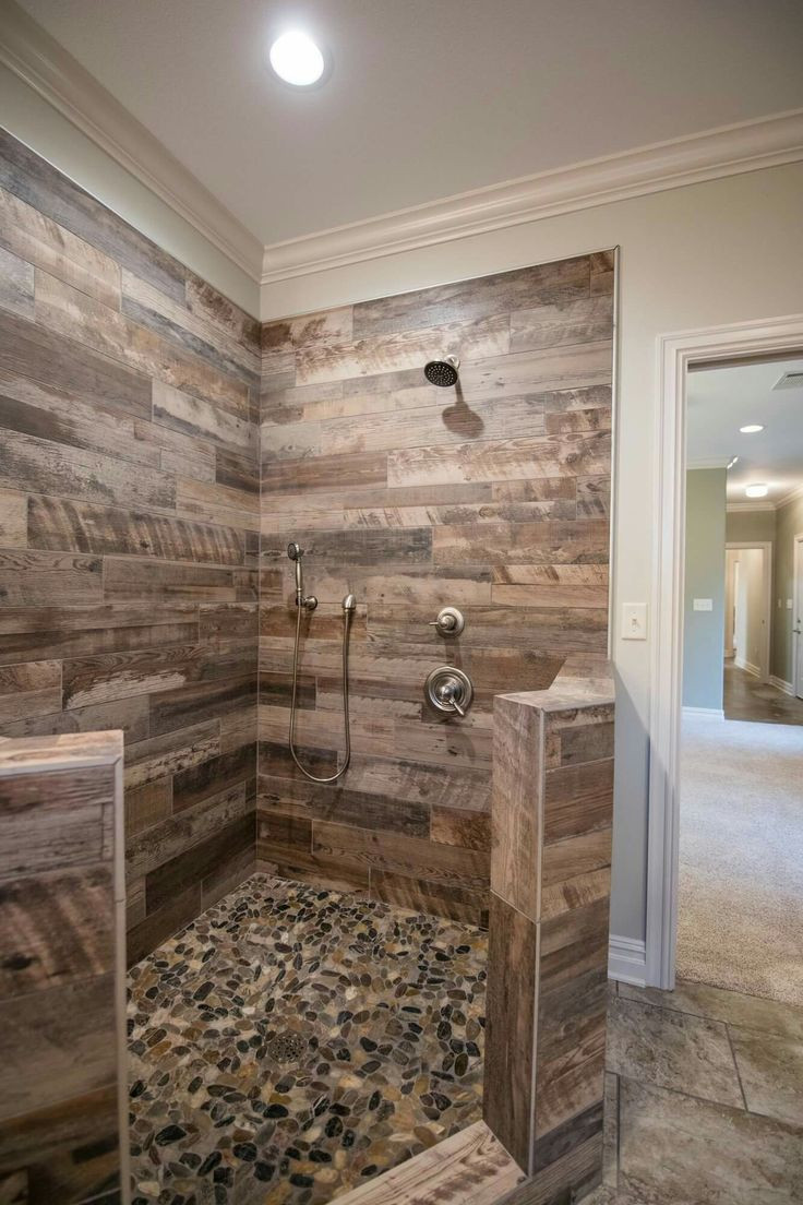 Wood Tile Bathroom
 Tile for master shower in 2019