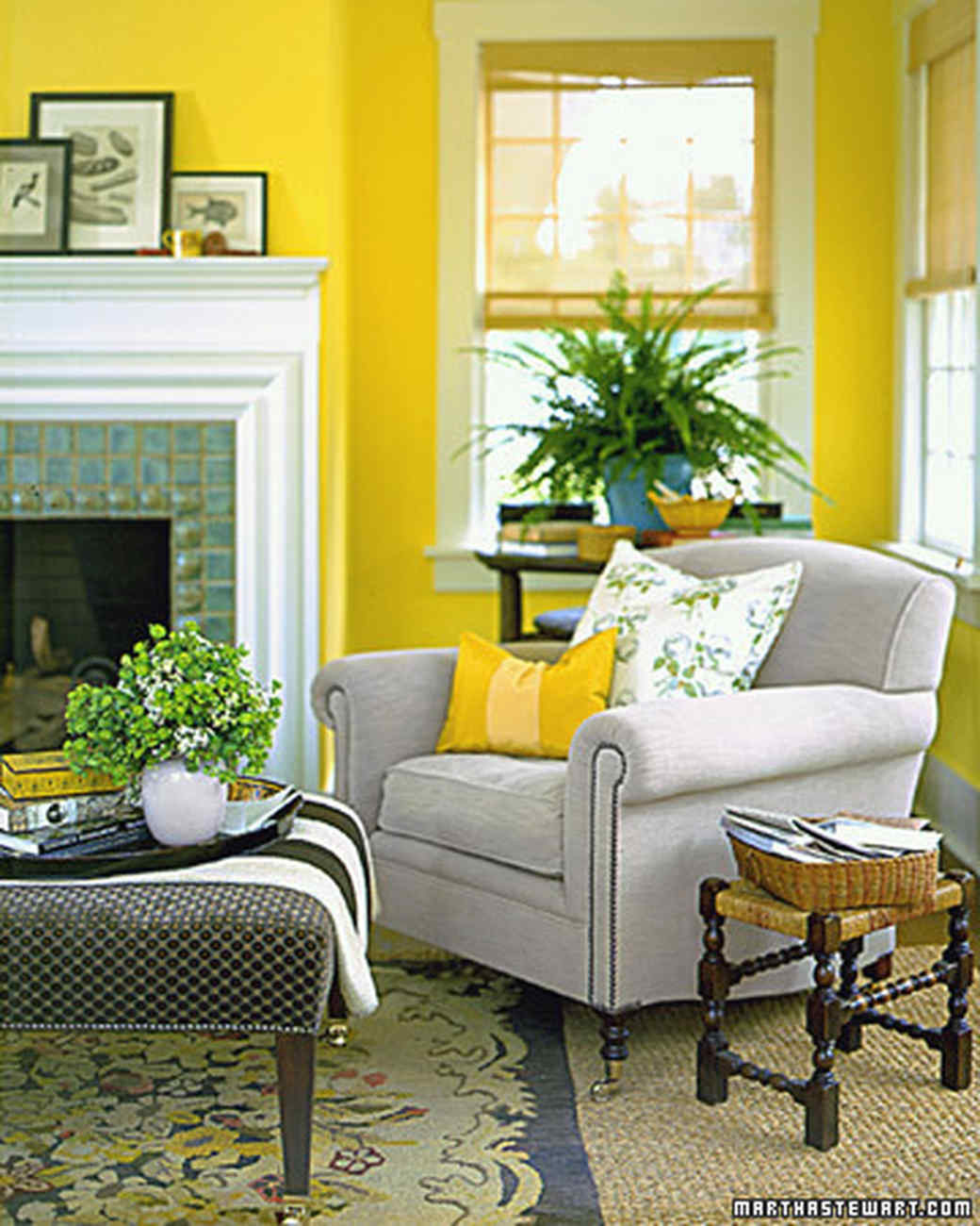 Yellow Walls Living Room
 Yellow Rooms