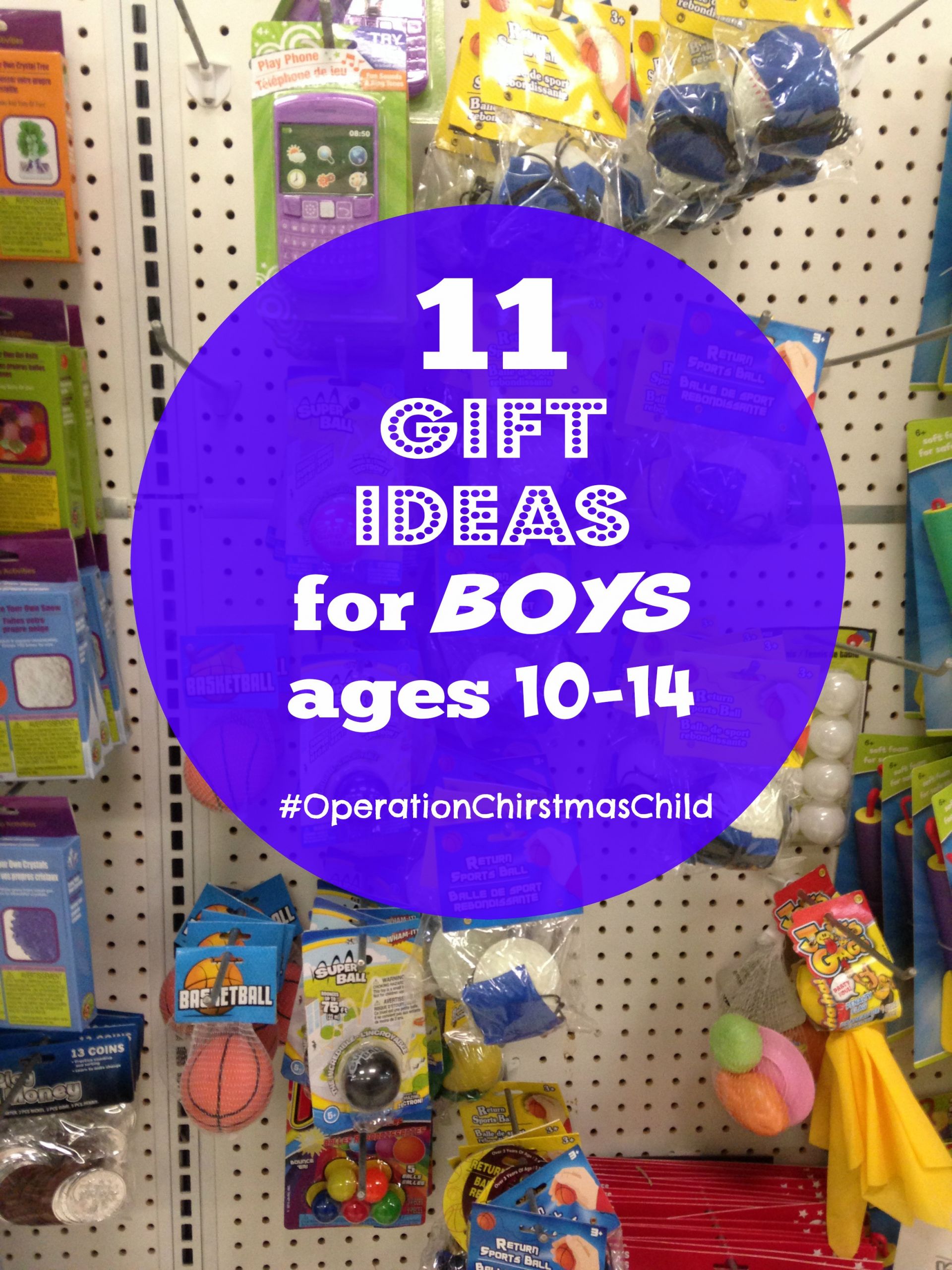 Boys Gift Ideas
 Eleven Gift Ideas for Boys ages 10 14 Operation Christmas