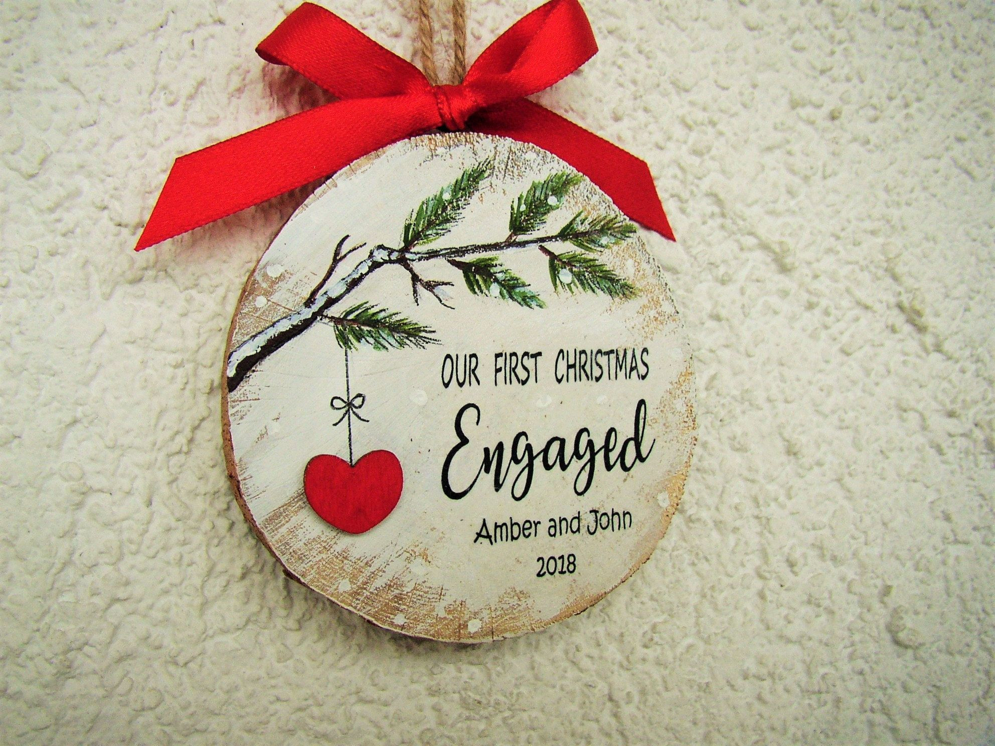 Christmas Gift Ideas For Newly Engaged Couple
 Engagement Gift Engagement Ornament Engaged Christmas