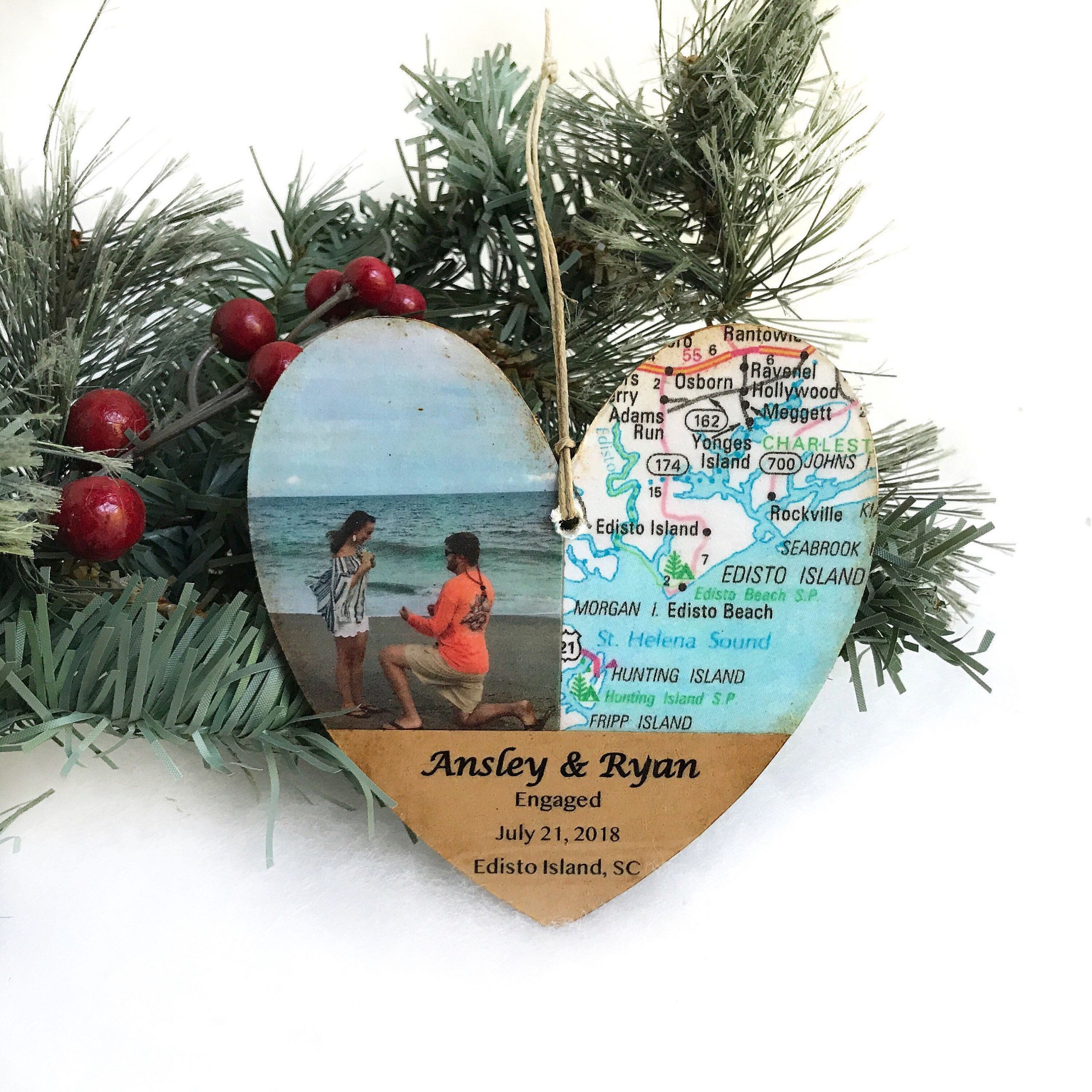 Christmas Gift Ideas For Newly Engaged Couple
 Personalized Engagement Ornament Newly Engaged Ornament