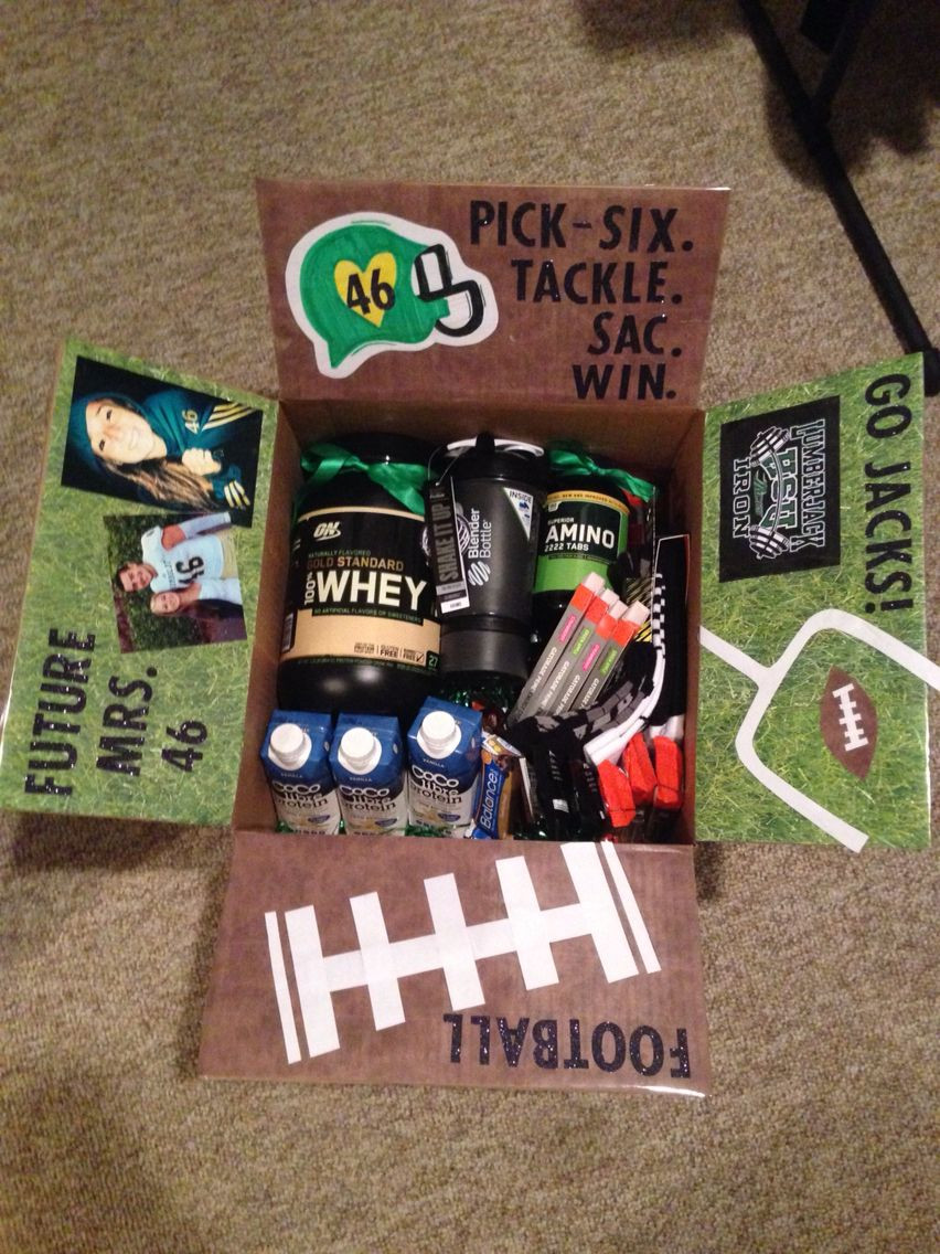 College Boyfriend Gift Ideas
 College Football Care Package …