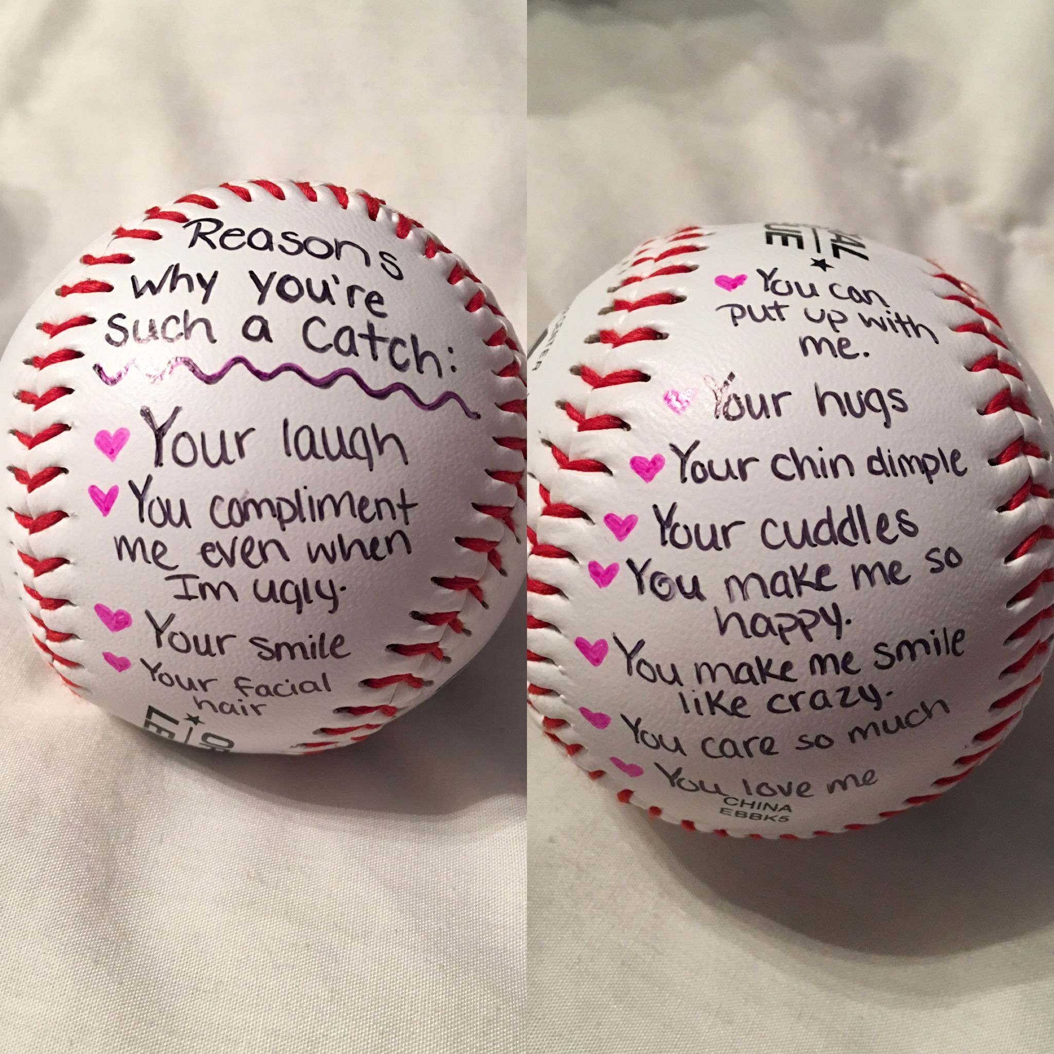 Couple Gift Ideas Your Boyfriend
 Cute baseball t for him
