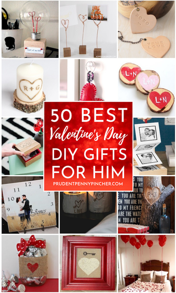 Creative Valentines Day Ideas For Him
 50 DIY Valentines Day Gifts for Him Prudent Penny Pincher