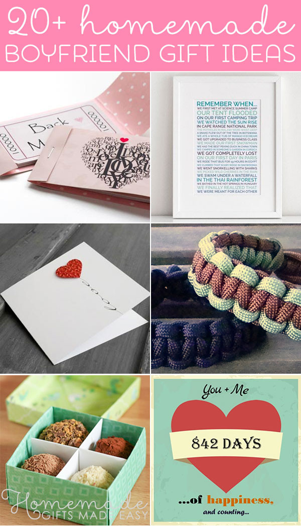 Cute Boyfriend Gift Ideas
 Best Homemade Boyfriend Gift Ideas Romantic Cute and
