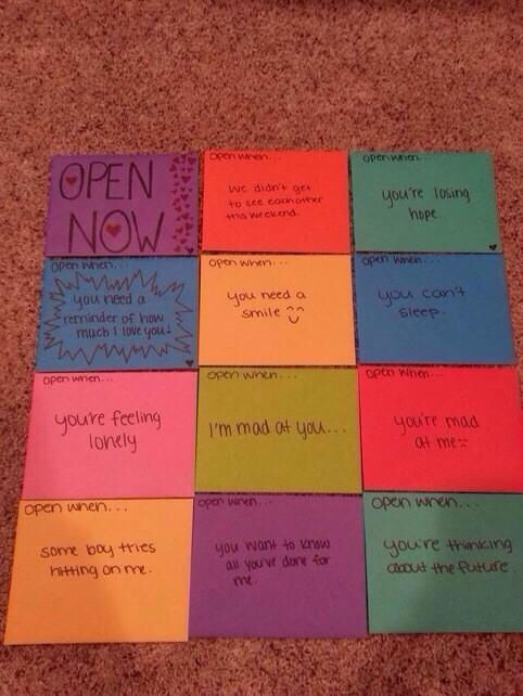 Cute Gift Ideas For Your Girlfriend
 Little messages for your girlfriend or boyfriend