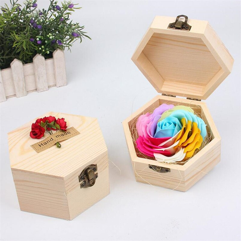 Gift Box Ideas For Girlfriend
 Wooden t box rose Valentine s Day wedding anniversary