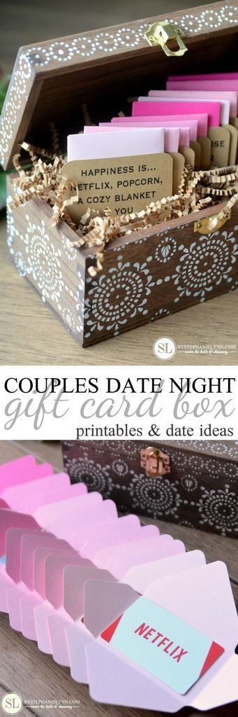 Gift Card Ideas For Couples
 Date Night Gift Card Box
