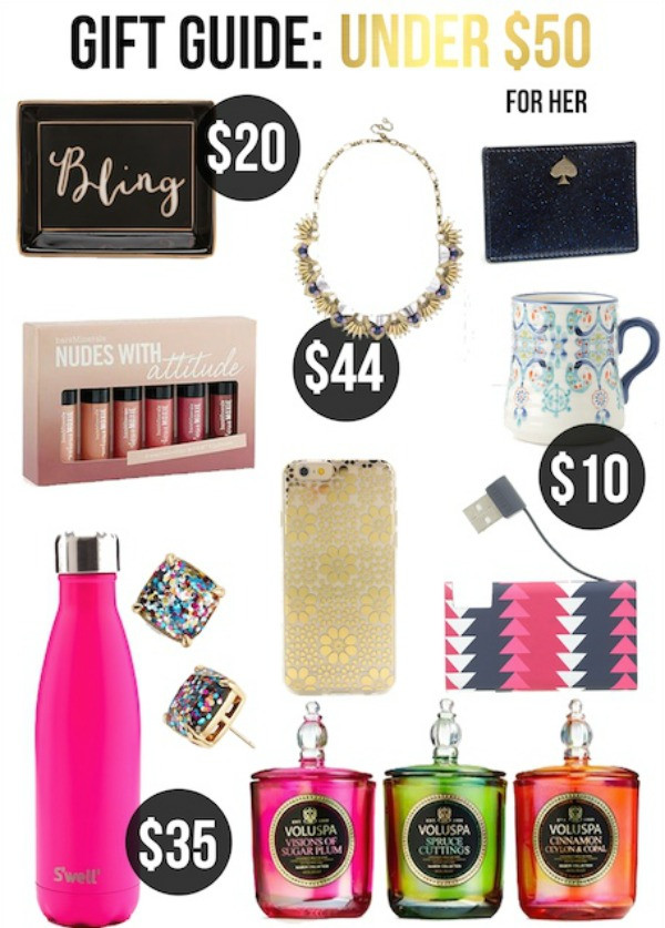 Girlfriend Gift Ideas Under $50
 Gifts Under $50 For Her Life With Emily