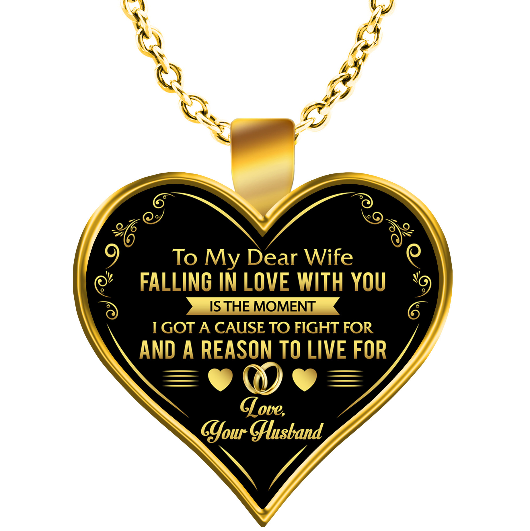 Girlfriend Jewelry Gift Ideas
 Wife Necklace Moment Falling In Love With You