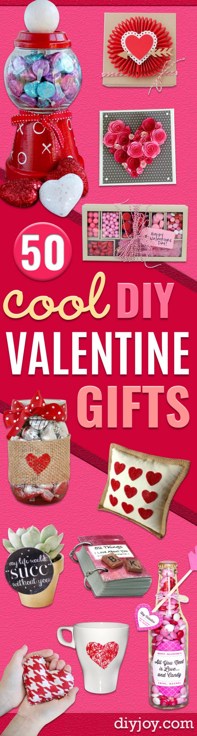Handmade Valentine Gift Ideas
 50 Easy DIY Valentine s Day Gifts