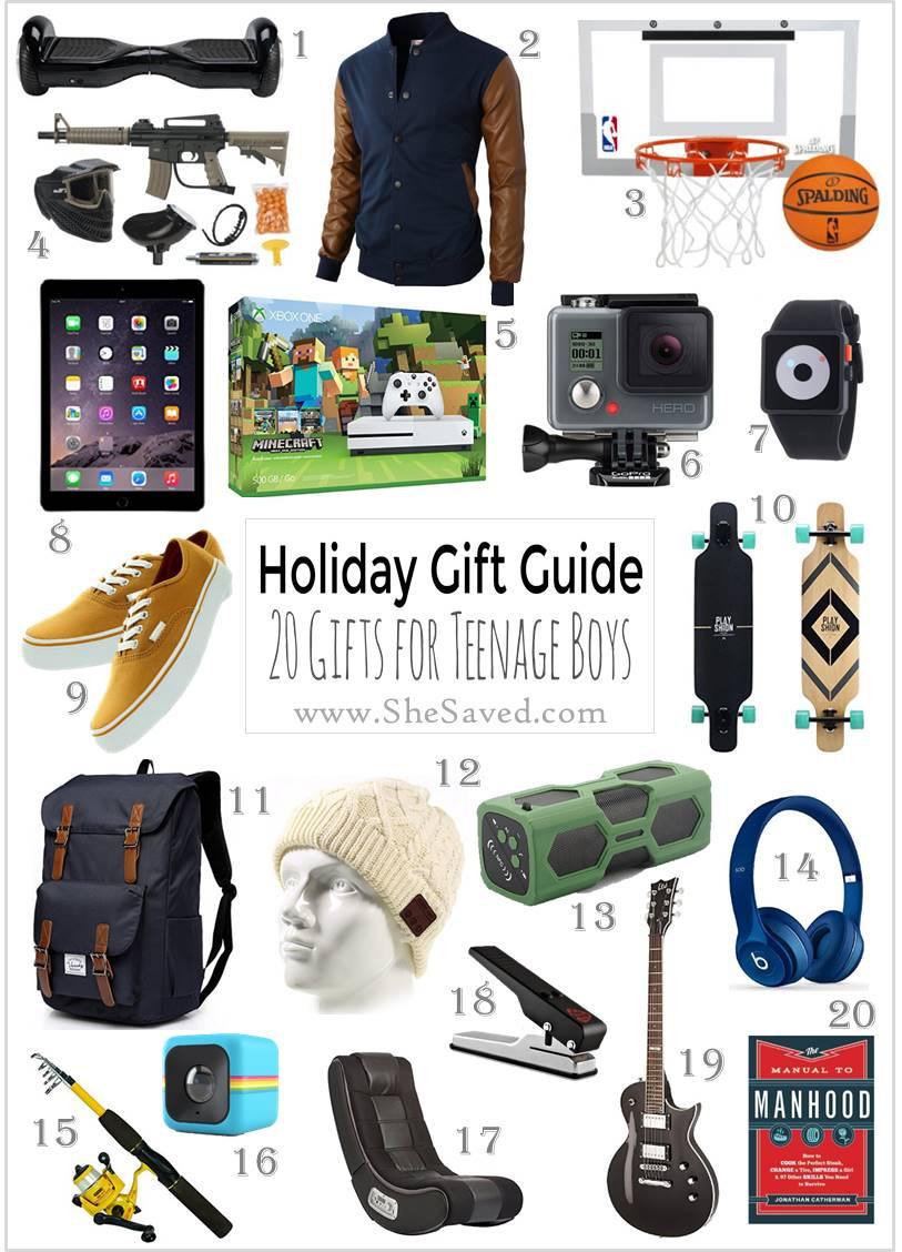 Outdoor Gift Ideas For Boys
 HOLIDAY GIFT GUIDE Gifts for Teen Boys SheSaved
