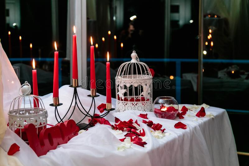 Romantic Dinners For Valentines Day
 Romantic Candlelight Dinner For Valentine s Day Stock