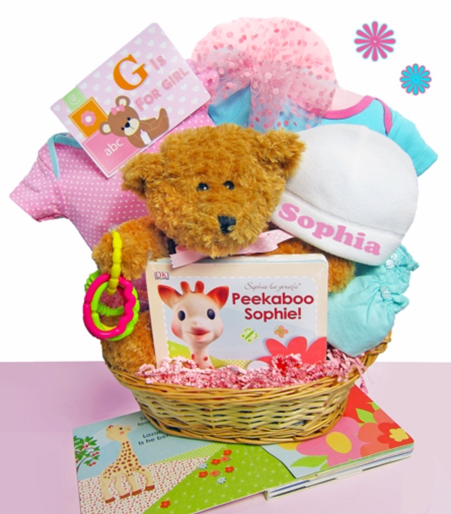 Toddler Girls Gift Ideas
 Newborn Girl Teddy Bear Gift Basket