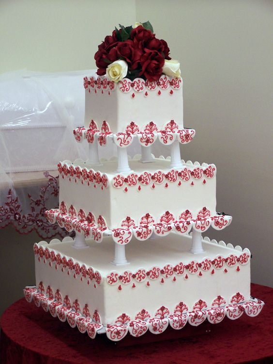 Valentine Day Wedding Cakes
 Valentine’s Day Wedding Cakes