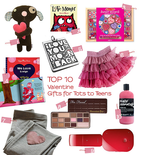 Valentine Gift Ideas For Teenage Daughter
 Top 10 Thursdays Valentine Gifts for Tots to Teens