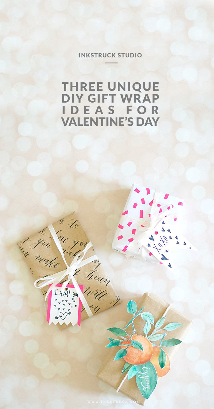 Valentine Gift Wrapping Ideas
 DIY VALENTINES GIFT WRAP IDEAS Inkstruck Studio