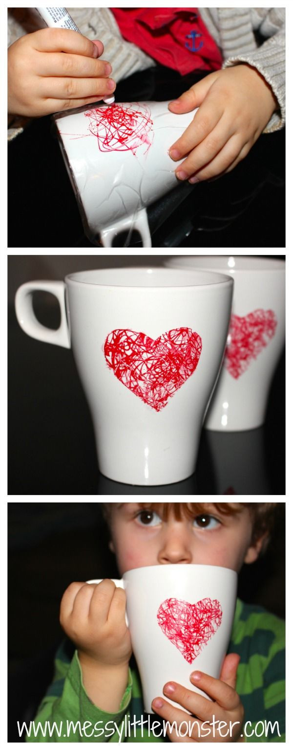 Valentine'S Day Gift Ideas For Parents
 Heart Scribble Mug