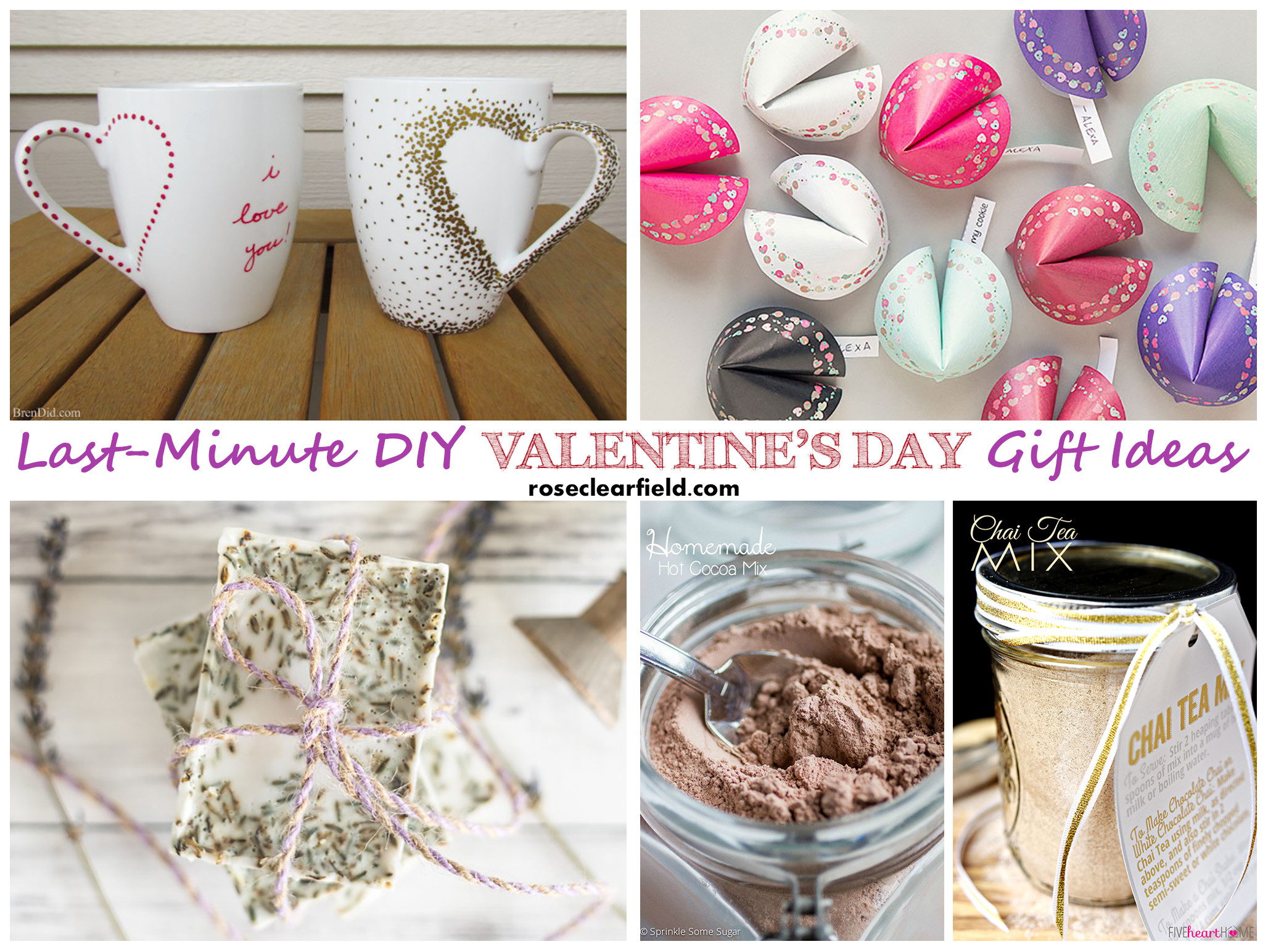 Valentine'S Day Gift Ideas
 Last Minute DIY Valentine s Day Gift Ideas • Rose Clearfield