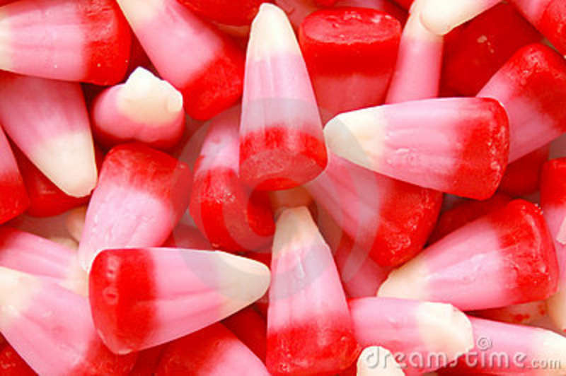 Valentines Day Candy Corn
 Pink Valentine S Day Candy Corn Stock Image of