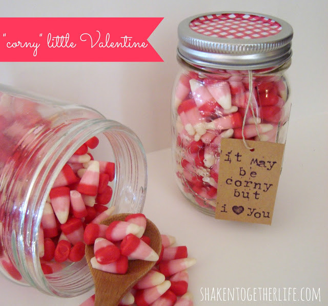 Valentines Day Candy Corn
 Valentine Candy Corn Mason Jar Gift