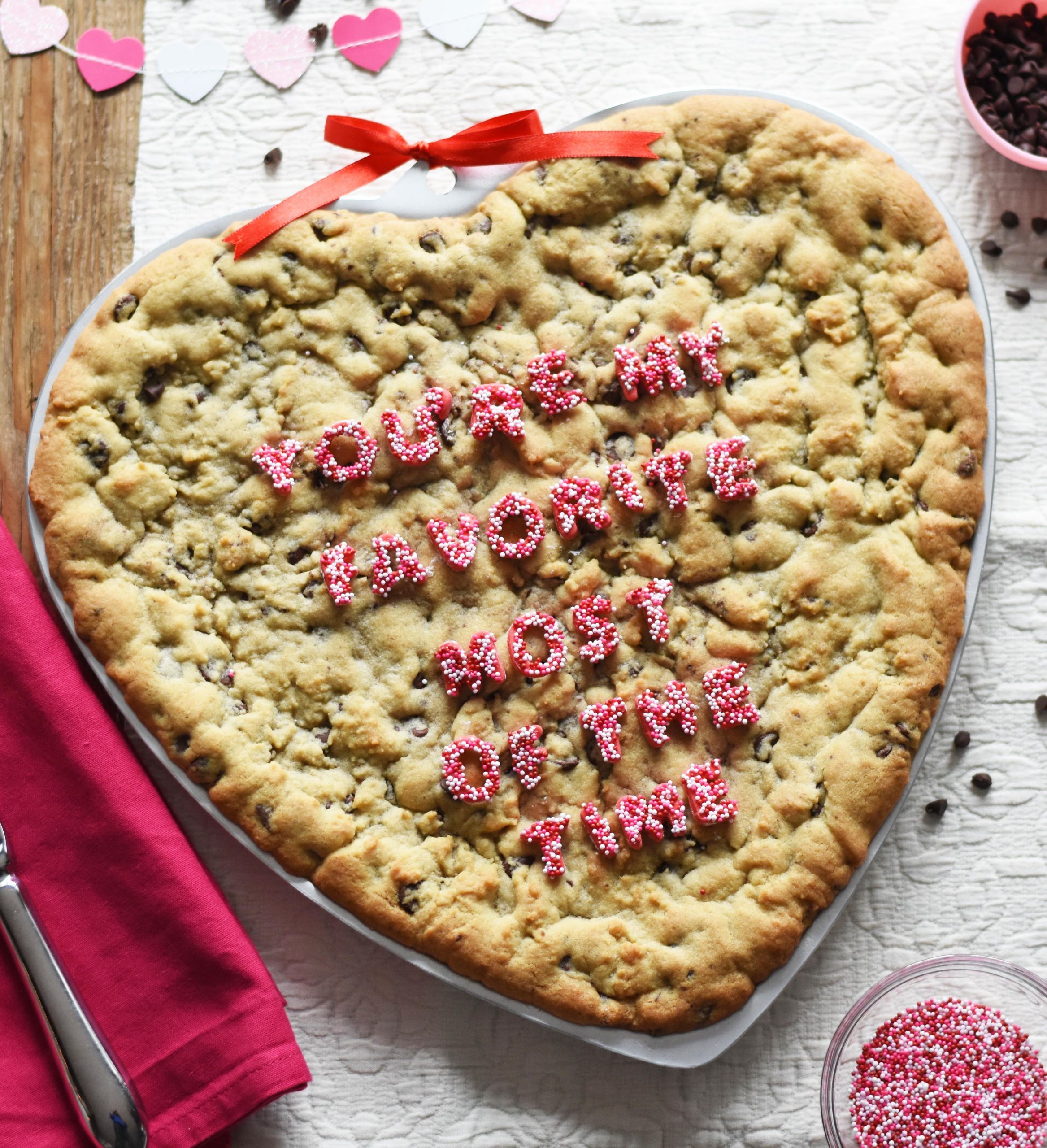 Valentines Day Cookie Cakes
 Valentine s Day Chocolate Chip Cookie Cake Recipe