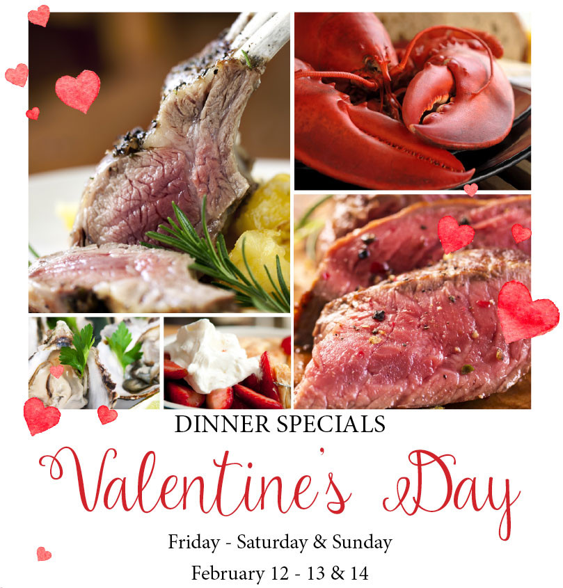 Valentines Day Dinner Specials
 VALENTINE’S DAY DINNER SPECIALS – Hunter’s Bar and Grill