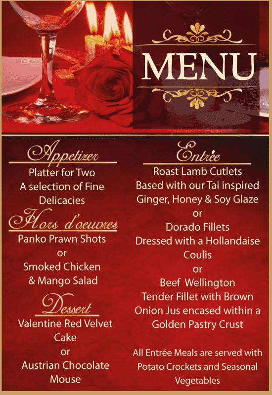 Valentines Day Dinner Specials
 Hartbeespoort Special fers Discounts Deals and