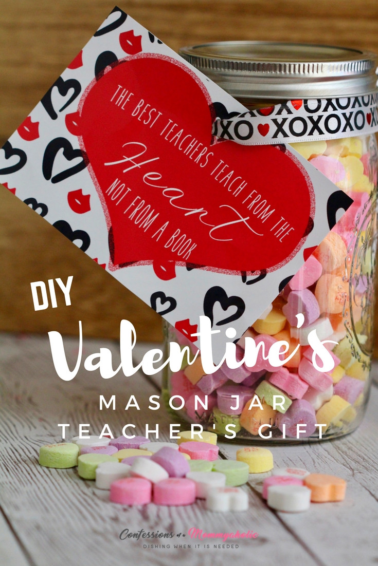 Valentines Day Gift For Teacher
 Mason Jar Gift for Teachers Perfect for Valentine s Day