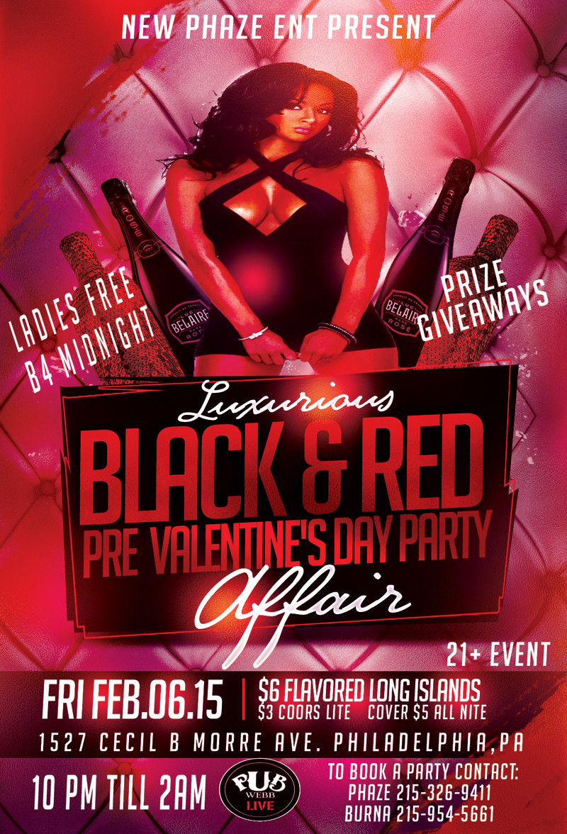 Valentines Day Party Names
 Luxurious Black & Red Pre Valentine s Day Party Pub Webb