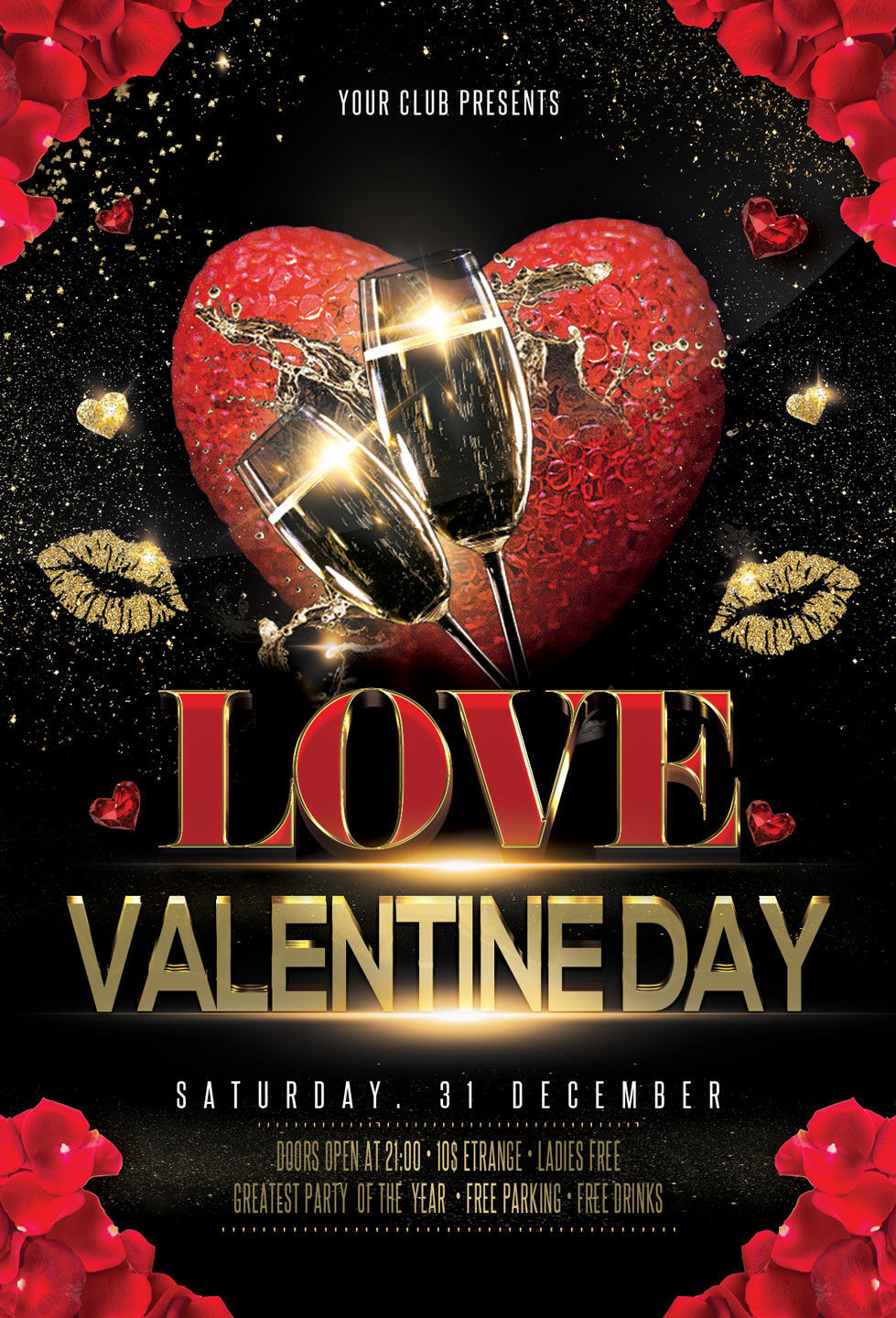 Valentines Day Party Names
 Valentines Day Party Flyer By artolus
